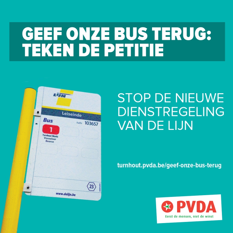 PVDA lanceert petitie voor herinvoering bus 1 naar Zevendonk en Schorvoort